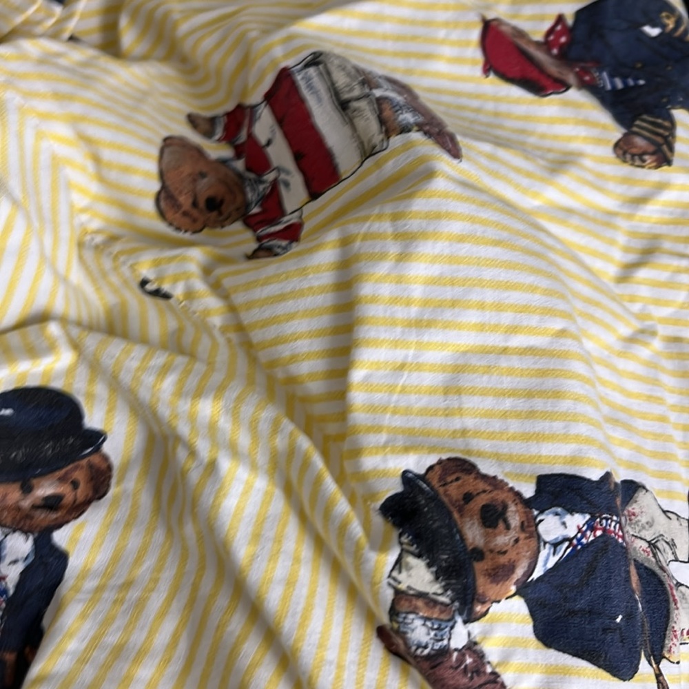 Polo by Ralph Lauren Yellow Striped Bedding Sheets - Picture 4 of 7